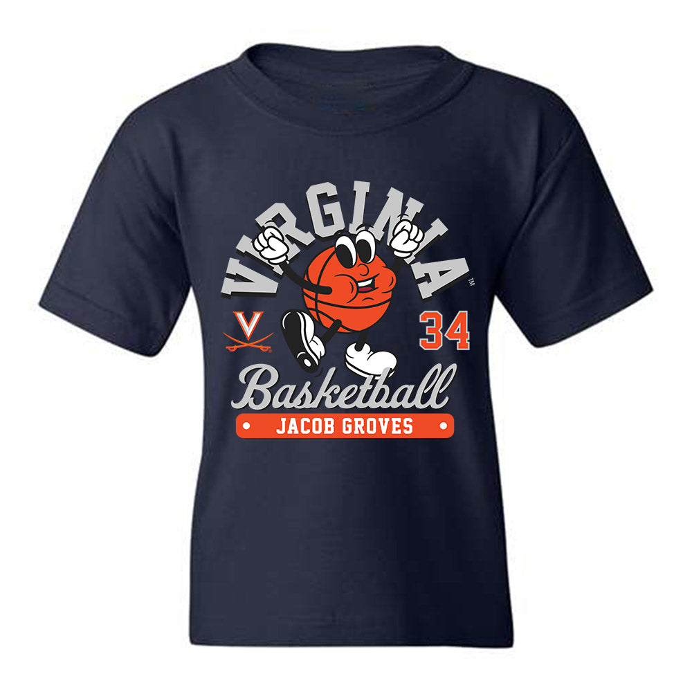 Virginia - NCAA Men's Basketball : Jacob Groves - Youth T-Shirt Fashion Shersey