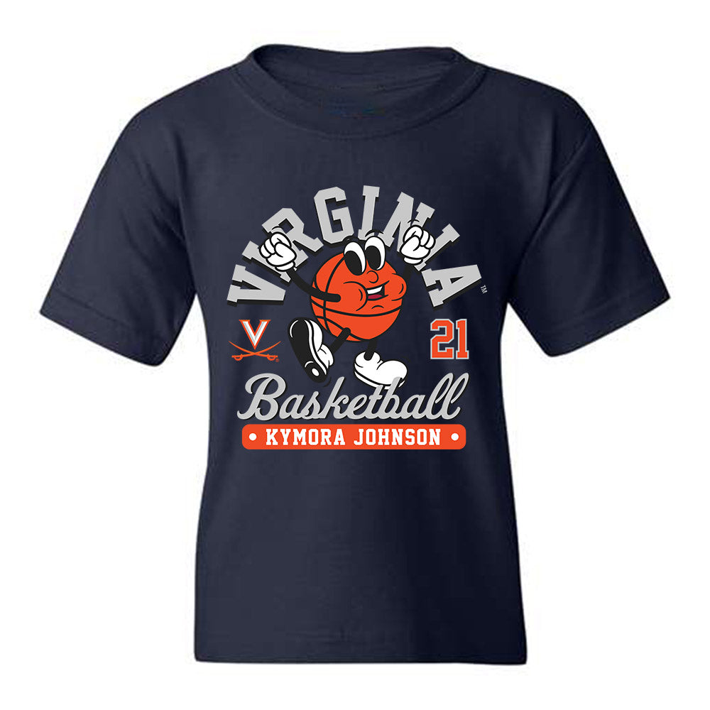 Virginia - NCAA Women's Basketball : Kymora Johnson - Youth T-Shirt Fashion Shersey