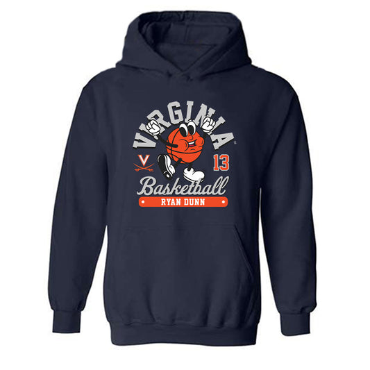 Virginia - NCAA Men's Basketball : Ryan Dunn - Hooded Sweatshirt Fashion Shersey