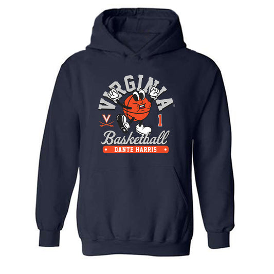 Virginia - NCAA Men's Basketball : Dante Harris - Hooded Sweatshirt Fashion Shersey