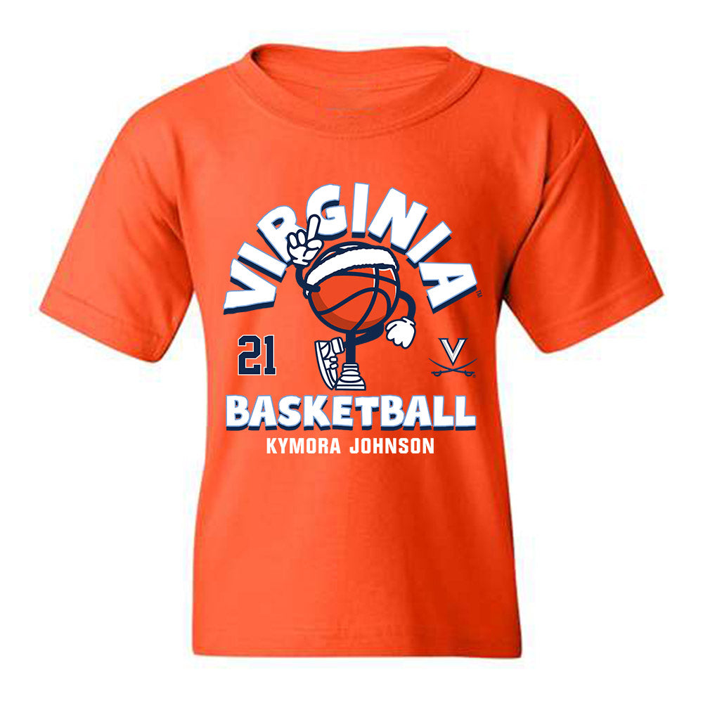 Virginia - NCAA Women's Basketball : Kymora Johnson - Youth T-Shirt Fashion Shersey