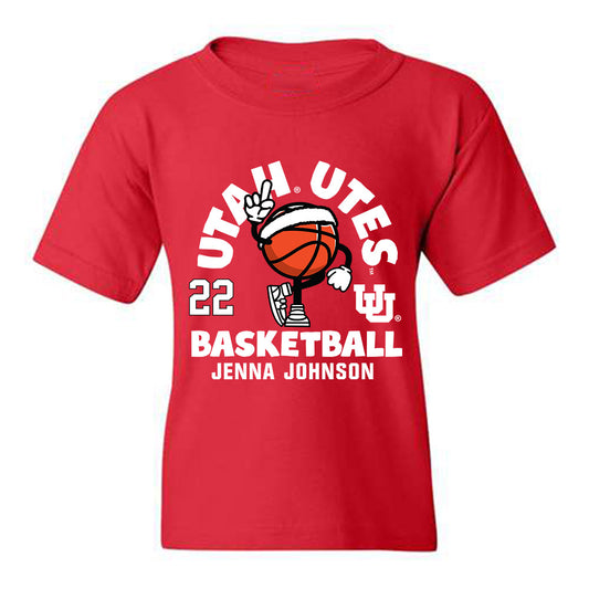 Utah - NCAA Women's Basketball : Jenna Johnson - Youth T-Shirt Fashion Shersey