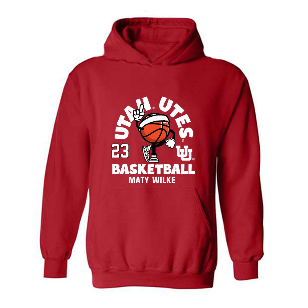 Utah - NCAA Women's Basketball : Maty Wilke - Hooded Sweatshirt Fashion Shersey