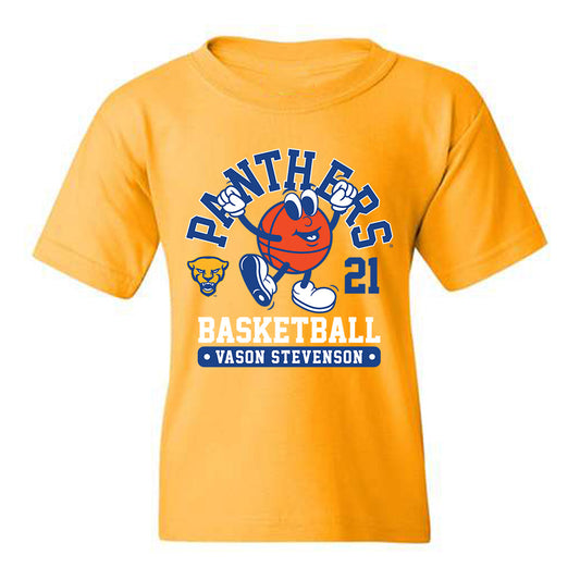 Pittsburgh - NCAA Men's Basketball : Vason Stevenson - Youth T-Shirt Fashion Shersey