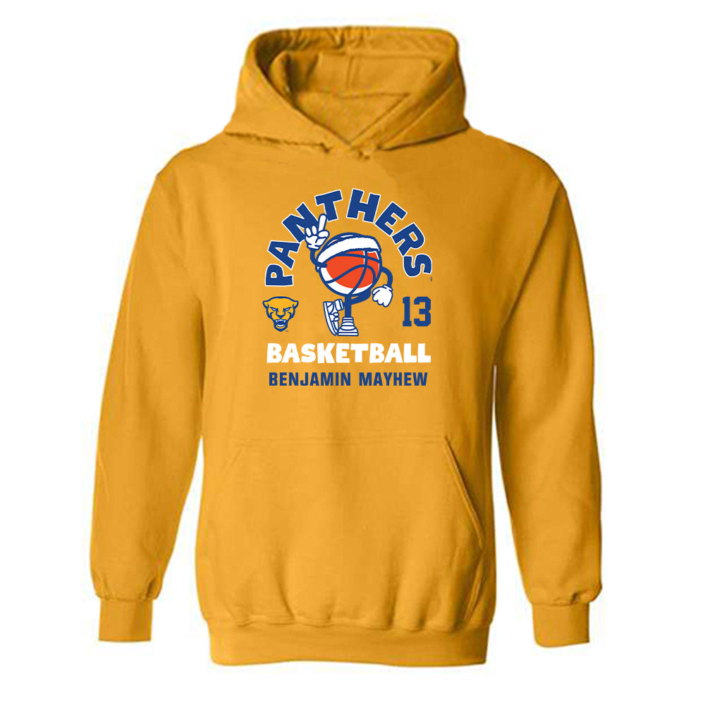 Pittsburgh - NCAA Men's Basketball : Benjamin Mayhew - Hooded Sweatshirt Fashion Shersey