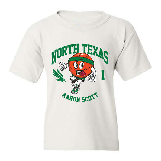 North Texas - NCAA Men's Basketball : Aaron Scott - Youth T-Shirt Fashion Shersey