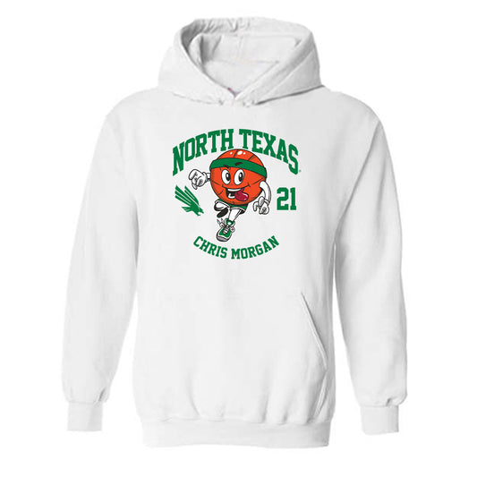 North Texas - NCAA Men's Basketball : Chris Morgan - Hooded Sweatshirt Fashion Shersey