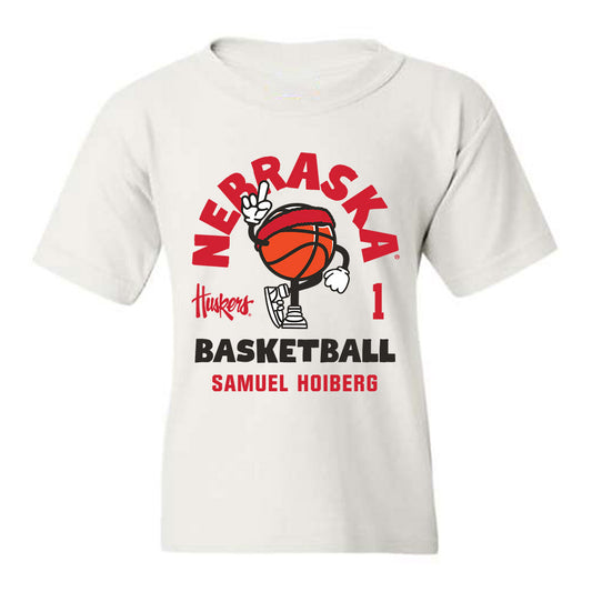 Nebraska - NCAA Men's Basketball : Samuel Hoiberg - Youth T-Shirt Fashion Shersey