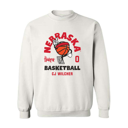 Nebraska - NCAA Men's Basketball : CJ Wilcher - Crewneck Sweatshirt Fashion Shersey