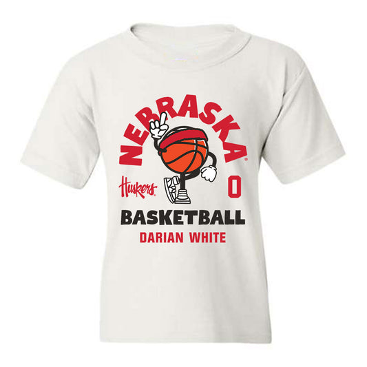 Nebraska - NCAA Women's Basketball : Darian White - Youth T-Shirt Fashion Shersey