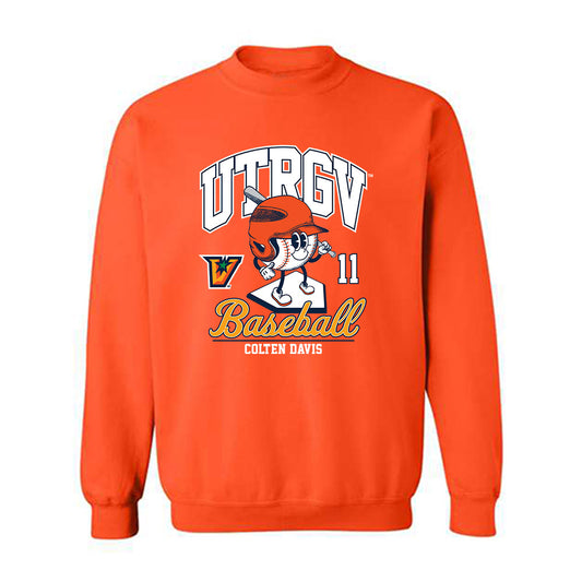 UTRGV - NCAA Baseball : Colten Davis - Crewneck Sweatshirt Fashion Shersey