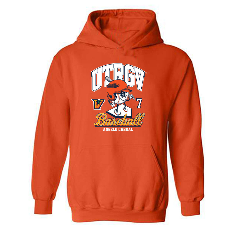 UTRGV - NCAA Baseball : Angelo Cabral - Hooded Sweatshirt Fashion Shersey