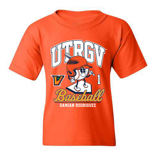 UTRGV - NCAA Baseball : Damian Rodriguez - Youth T-Shirt Fashion Shersey