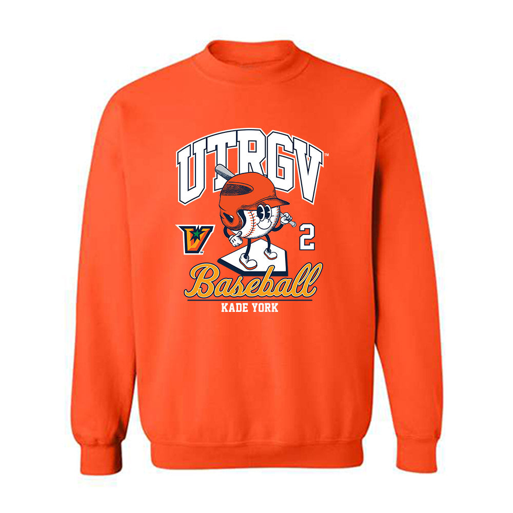 UTRGV - NCAA Baseball : Kade York - Crewneck Sweatshirt Fashion Shersey