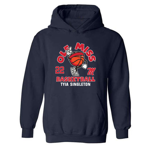 Ole Miss - NCAA Women's Basketball : Tyia Singleton - Hooded Sweatshirt Fashion Shersey