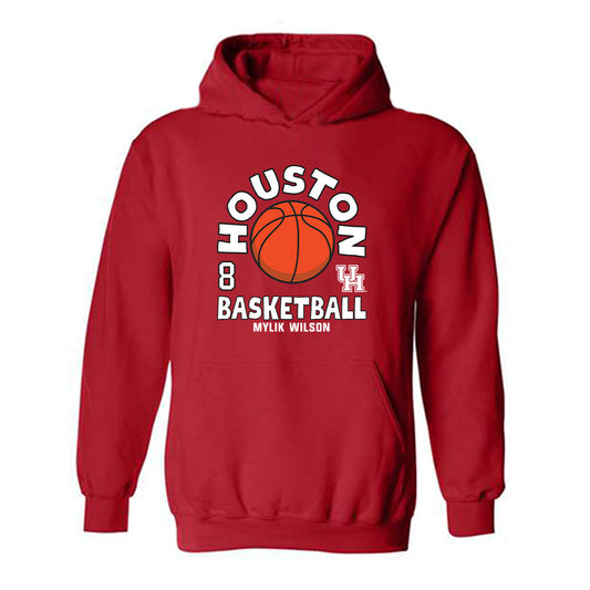 Houston - NCAA Men's Basketball : Mylik Wilson - Hooded Sweatshirt Fashion Shersey
