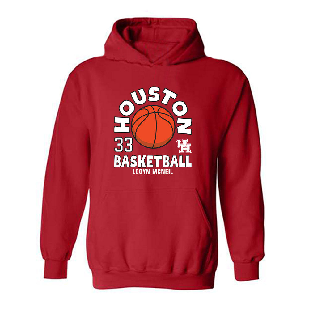 Houston - NCAA Women's Basketball : Logyn McNeil - Hooded Sweatshirt Fashion Shersey