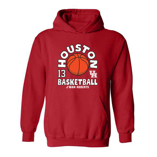 Houston - NCAA Men's Basketball : J'Wan Roberts - Hooded Sweatshirt Fashion Shersey