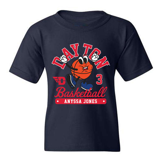 Dayton - NCAA Women's Basketball : Anyssa Jones - Youth T-Shirt Fashion Shersey