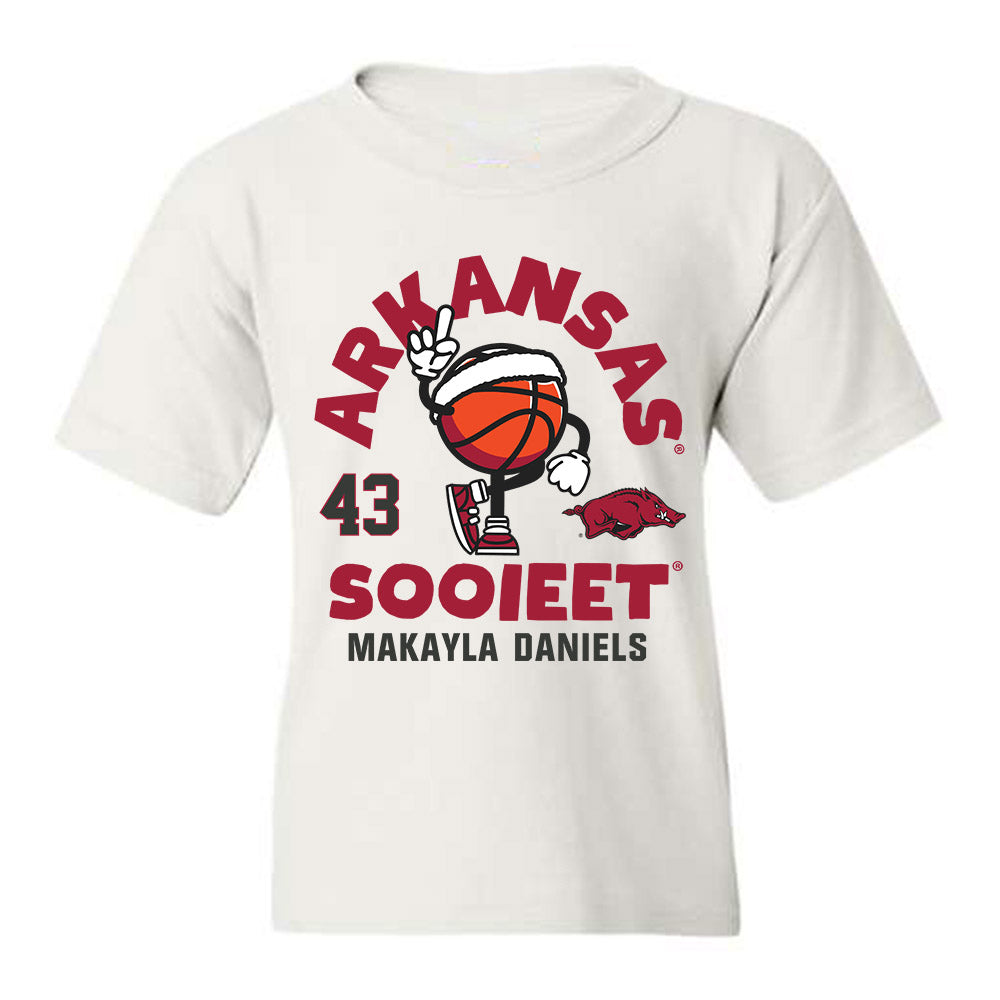 Arkansas - NCAA Women's Basketball : Makayla Daniels - Youth T-Shirt Fashion Shersey