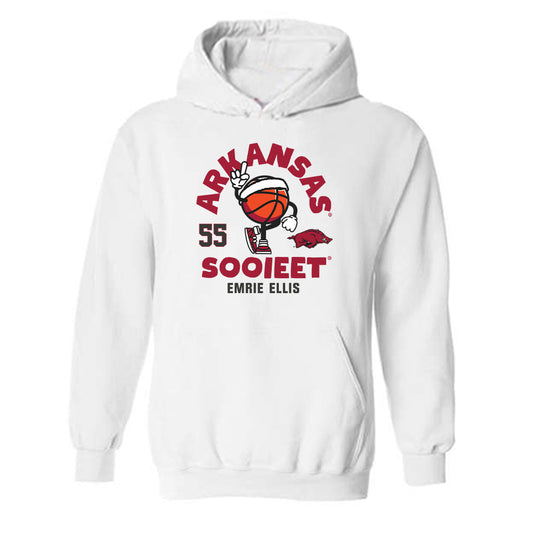 Arkansas - NCAA Women's Basketball : Emrie Ellis - Hooded Sweatshirt Fashion Shersey