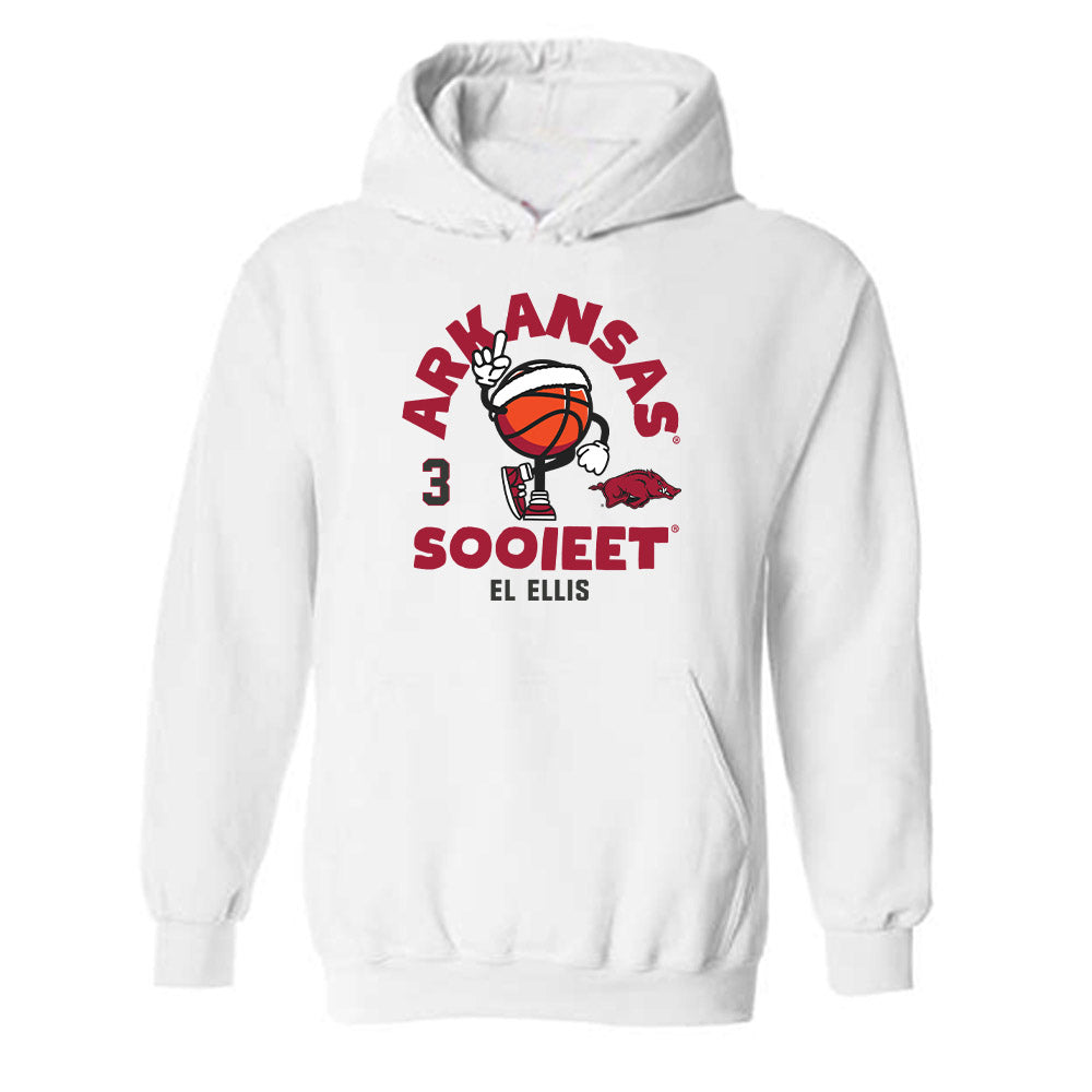 Arkansas - NCAA Men's Basketball : El Ellis - Hooded Sweatshirt Fashion Shersey