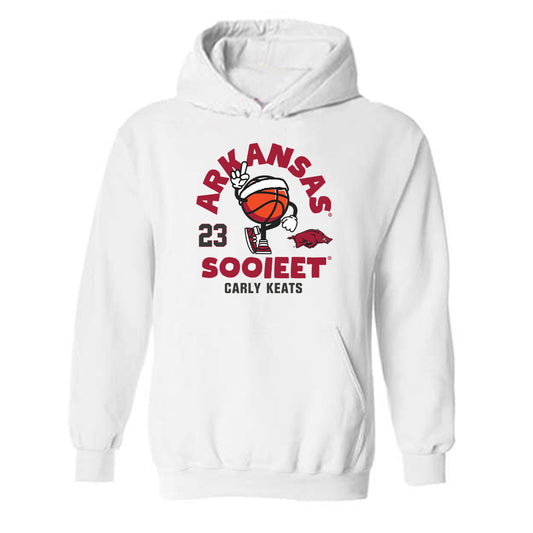 Arkansas - NCAA Women's Basketball : Carly Keats - Hooded Sweatshirt Fashion Shersey