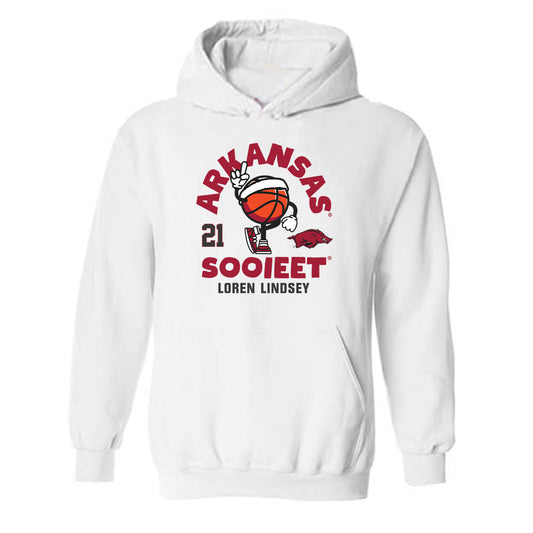 Arkansas - NCAA Women's Basketball : Loren Lindsey - Hooded Sweatshirt Fashion Shersey