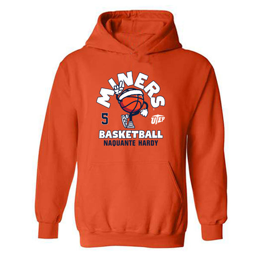 UTEP - NCAA Men's Basketball : Naquante Hardy - Hooded Sweatshirt Fashion Shersey