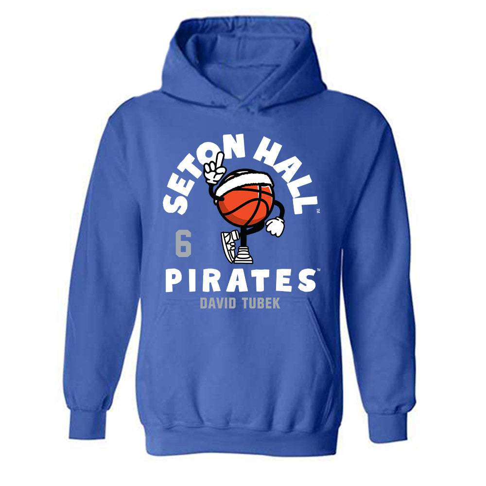 Seton Hall - NCAA Men's Basketball : David Tubek - Hooded Sweatshirt Fashion Shersey