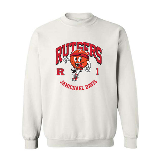 Rutgers - NCAA Men's Basketball : JaMichael Davis - Crewneck Sweatshirt Fashion Shersey