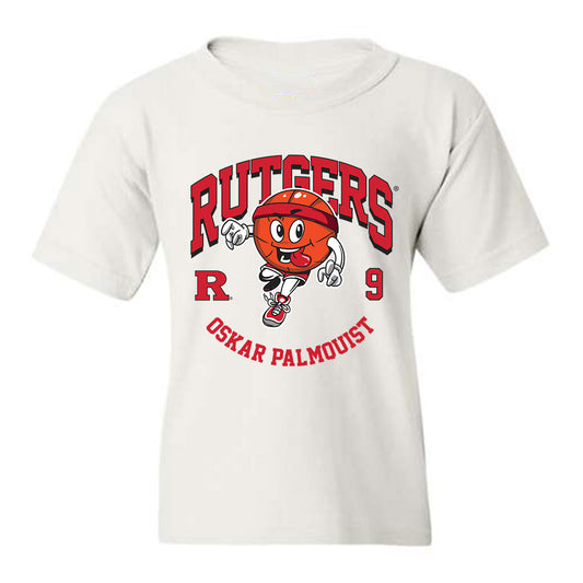 Rutgers - NCAA Men's Basketball : Oskar Palmquist - Youth T-Shirt Fashion Shersey