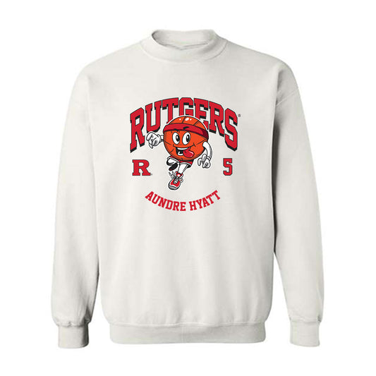 Rutgers - NCAA Men's Basketball : Aundre Hyatt - Crewneck Sweatshirt Fashion Shersey