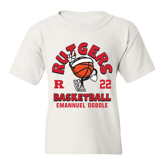 Rutgers - NCAA Men's Basketball : Emannuel Ogbole - Youth T-Shirt Fashion Shersey