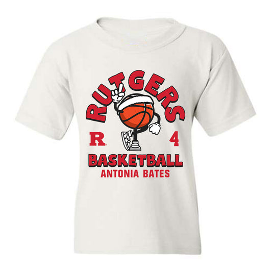 Rutgers - NCAA Women's Basketball : Antonia Bates - Youth T-Shirt Fashion Shersey