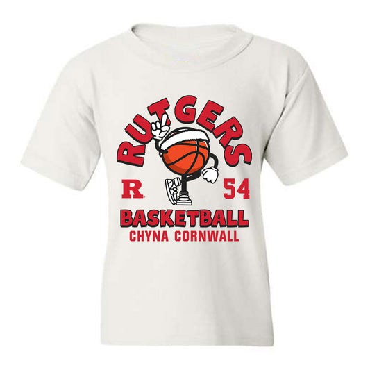 Rutgers - NCAA Women's Basketball : Chyna Cornwall - Youth T-Shirt Fashion Shersey