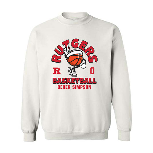 Rutgers - NCAA Men's Basketball : Derek Simpson - Crewneck Sweatshirt Fashion Shersey