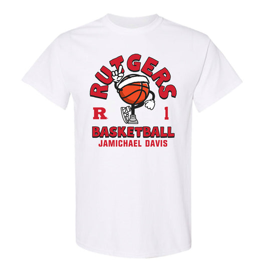 Rutgers - NCAA Men's Basketball : JaMichael Davis - T-Shirt Fashion Shersey