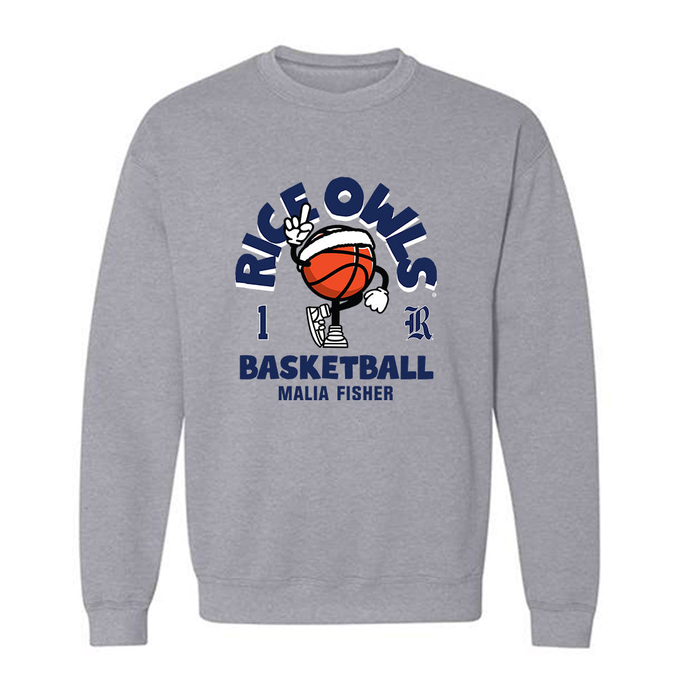 Rice - NCAA Women's Basketball : Malia Fisher - Crewneck Sweatshirt Fashion Shersey