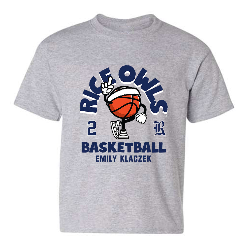 Rice - NCAA Women's Basketball : Emily Klaczek - Youth T-Shirt Fashion Shersey