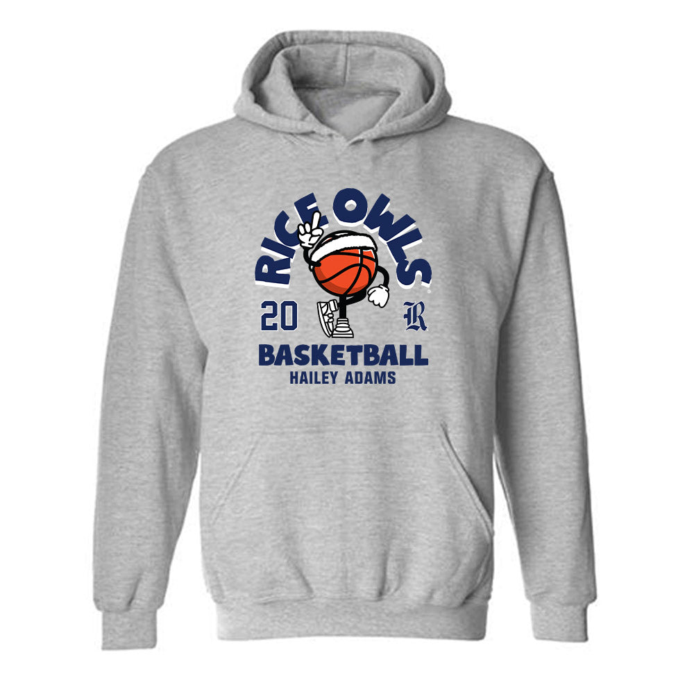 Rice - NCAA Women's Basketball : Hailey Adams - Hooded Sweatshirt Fashion Shersey