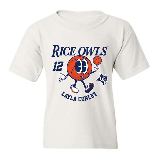 Rice - NCAA Women's Basketball : Layla Conley - Youth T-Shirt Fashion Shersey