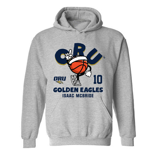 Oral Roberts - NCAA Men's Basketball : Isaac McBride - Hooded Sweatshirt Fashion Shersey