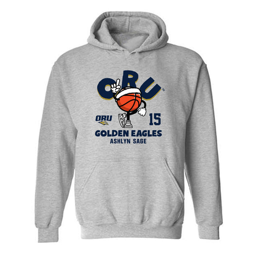 Oral Roberts - NCAA Women's Basketball : Ashlyn Sage - Hooded Sweatshirt Fashion Shersey