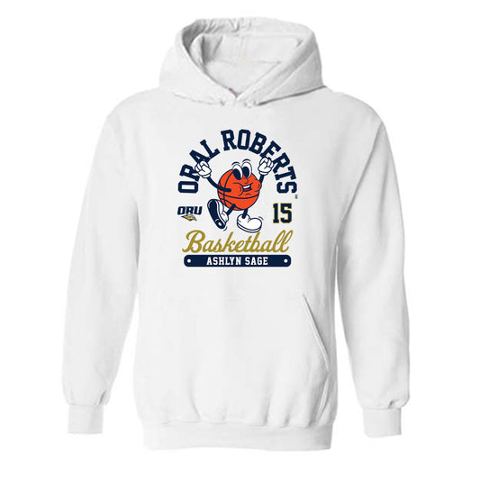Oral Roberts - NCAA Women's Basketball : Ashlyn Sage - Hooded Sweatshirt Fashion Shersey