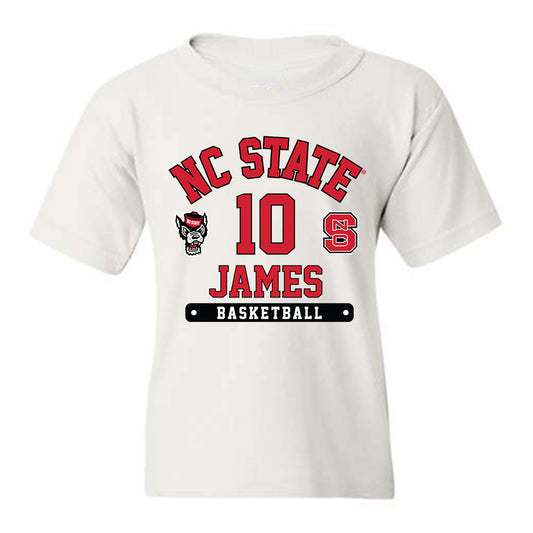 NC State - NCAA Women's Basketball : Aziaha James - Youth T-Shirt Fashion Shersey