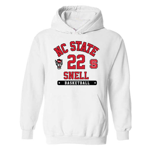 NC State - NCAA Men's Basketball : Jordan Snell - Hooded SweatShirt Fashion Shersey