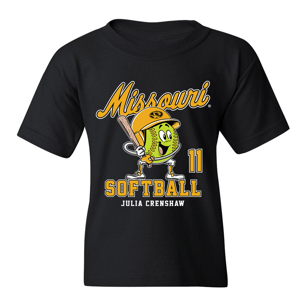 Missouri - NCAA Softball : Julia Crenshaw - Youth T-Shirt Fashion Shersey