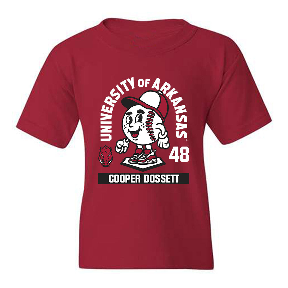 Arkansas - NCAA Baseball : Cooper Dossett - Youth T-Shirt Fashion Shersey