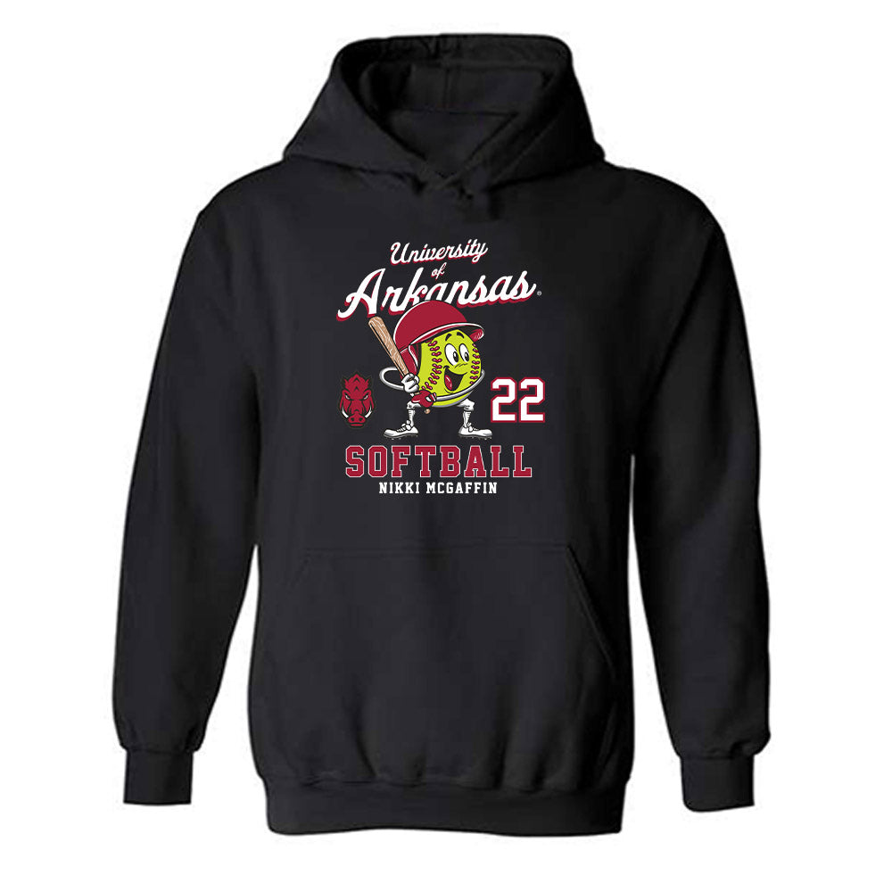 Arkansas - NCAA Softball : Nikki McGaffin - Hooded Sweatshirt Fashion Shersey